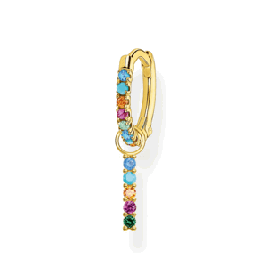 THOMAS SABO kusová náušnica Coloured stones and pendant gold CR703-488-7