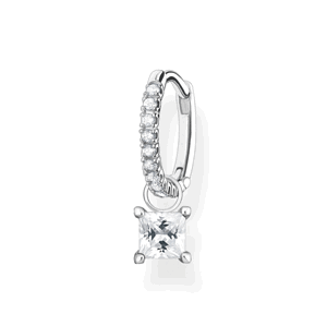 THOMAS SABO kusová náušnica White stones silver CR699-051-14