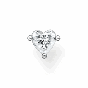 THOMAS SABO kusová náušnica Heart silver H2234-051-14