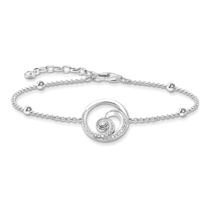 THOMAS SABO strieborný náramok Wave with stones A2045-051-14