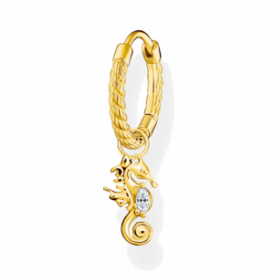 THOMAS SABO kusová náušnica Seahorse gold CR698-414-14