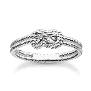 THOMAS SABO prsteň Rope with knot silver TR2399-001-21