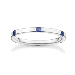 THOMAS SABO prsteň Blue stones silver TR2396-699-32