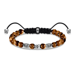 THOMAS SABO strieborný náramok Brown skull A1945-329-2