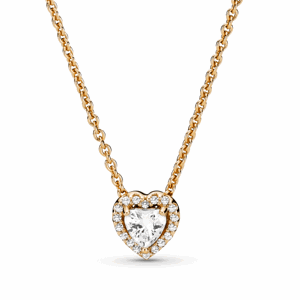 PANDORA zlatý náhrdelník Žiarivé srdce 359520C01-45