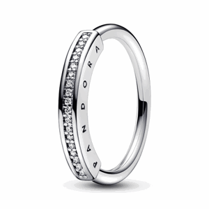 PANDORA prsteň Signature I-D Pavé 192283C01