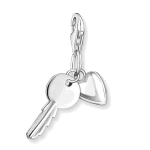 THOMAS SABO strieborný prívesok charm Key heart silver 0349-001-12