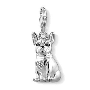 THOMAS SABO strieborný prívesok charm French bulldog silver 1726-041-21