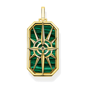 THOMAS SABO prívesok Compass star green PE869-140-6