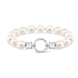 THOMAS SABO náramok Pearls silver A2072-167-14