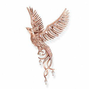 THOMAS SABO prívesok Phoenix with pink stones rose gold PE937-426-7