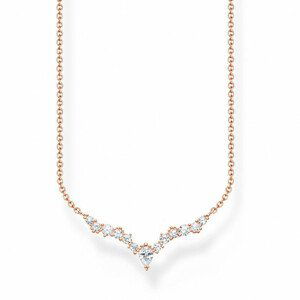 THOMAS SABO náhrdelník Ice crystals rose gold KE2172-416-14-L45