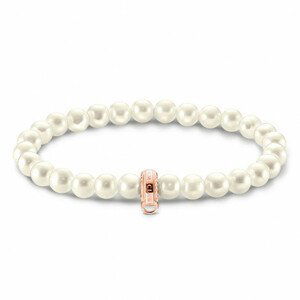 THOMAS SABO náramok na charm Pearls rose gold X0284-428-14