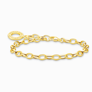 THOMAS SABO strieborný náramok na charm Classic Gold X0031-413-39