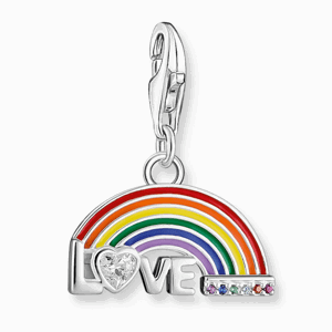 THOMAS SABO strieborný prívesok charm Colourful rainbow 1925-314-7