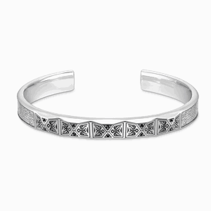 THOMAS SABO strieborný náramok Faceted design with black stones silver AR113-643-11