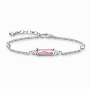 THOMAS SABO náramok Pink and white stones A2018-051-9