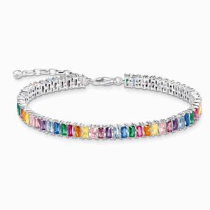 THOMAS SABO strieborný náramok Colourful stones A2030-073-7