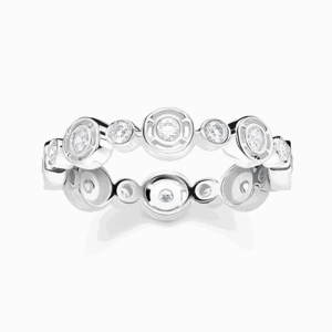 THOMAS SABO prsteň circles with white stones TR2256-051-14