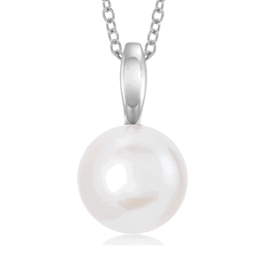 SOFIA strieborný prívesok s bielou perlou AEAP3061WFM/R