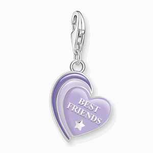 THOMAS SABO strieborný prívesok charm Best friend 2046-664-13