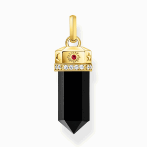 THOMAS SABO prívesok Onyx in hexagon-shape and stones PE955-177-11