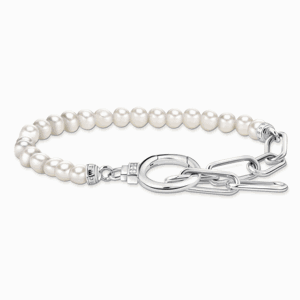 THOMAS SABO strieborný náramok Pearls and zirconia A2134-167-14-L19V