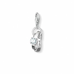 THOMAS SABO strieborný prívesok charm Rings 0673-051-14