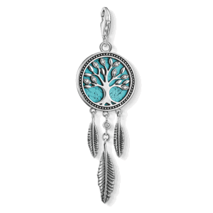 THOMAS SABO strieborný prívesok charm Dreamcatcher Tree of Lover 1844-646-17