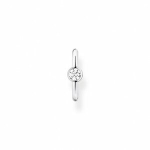 THOMAS SABO kusová náušnica White stone silver EC0018-051-14