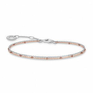 THOMAS SABO strieborný náramok Double rose gold A1997-415-40-L19v