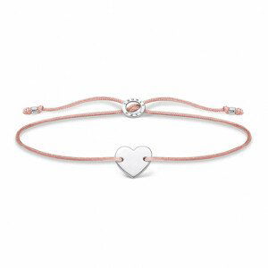 THOMAS SABO šnúrkový náramok Heart silver A1996-173-19-L20v