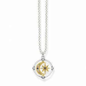 THOMAS SABO náhrdelník Star & Moon gold KE1985-556-7