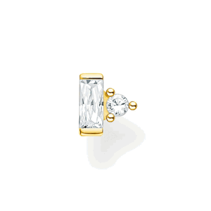 THOMAS SABO kusová náušnica White stone gold H2186-414-14