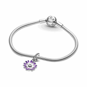 PANDORA náramok Purple daisy 590728+798771C01