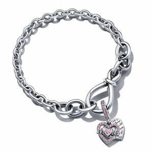 PANDORA náramok Infinity heart 598911C00+799402C01