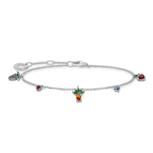 THOMAS SABO strieborný náramok Colourful fruits silver A2026-477-7-L19V