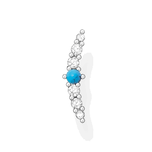 THOMAS SABO kusová náušnica Turquoise stone H2182-405-17