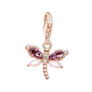 THOMAS SABO strieborný prívesok charm Dragonfly rose gold 1873-323-7