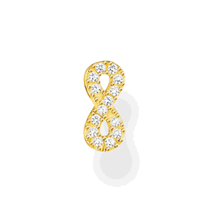 THOMAS SABO kusová náušnica Infinity gold H2216-414-14