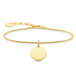 THOMAS SABO strieborný náramok Disc gold A1960-413-39