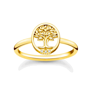 THOMAS SABO prsteň Tree of Love with white stones gold TR2375-414-14