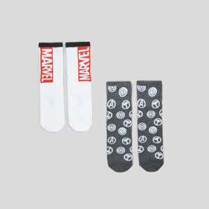 Sinsay - Súprava 2 párov ponožiek Marvel - Biela