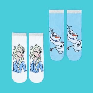 Sinsay - Súprava 2 párov ponožiek Disney - Biela