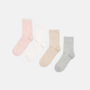 Sinsay - Súprava 4 párov ponožiek - Viacfarebná