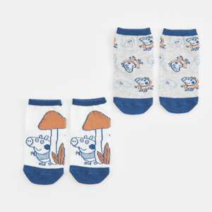 Sinsay - Súprava 2 párov ponožiek Peppa Pig - Modrá
