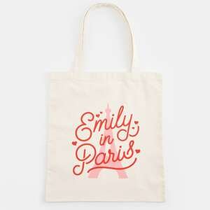 Sinsay - Shopper taška Emily in Paris - Krémová