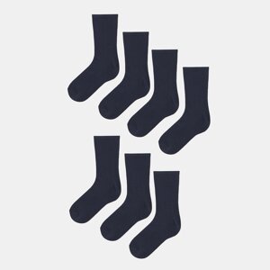 Sinsay - Súprava 7 párov ponožiek - Tmavomodrá