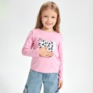Sinsay - Tričko s dlhými rukávmi a potlačou - Ružová