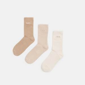 Sinsay - Súprava 3 párov ponožiek - Béžová